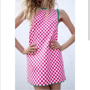 Zara Plaid Knit Dress